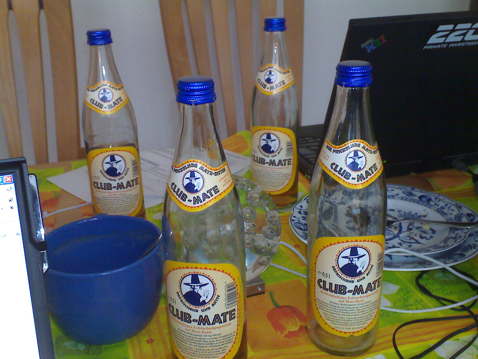 Club mate beim Coding WE 2007